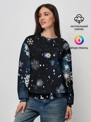 Женский свитшот / А снег идёт
