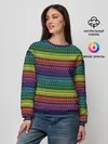 Женский свитшот / Этнический радужный орнамент