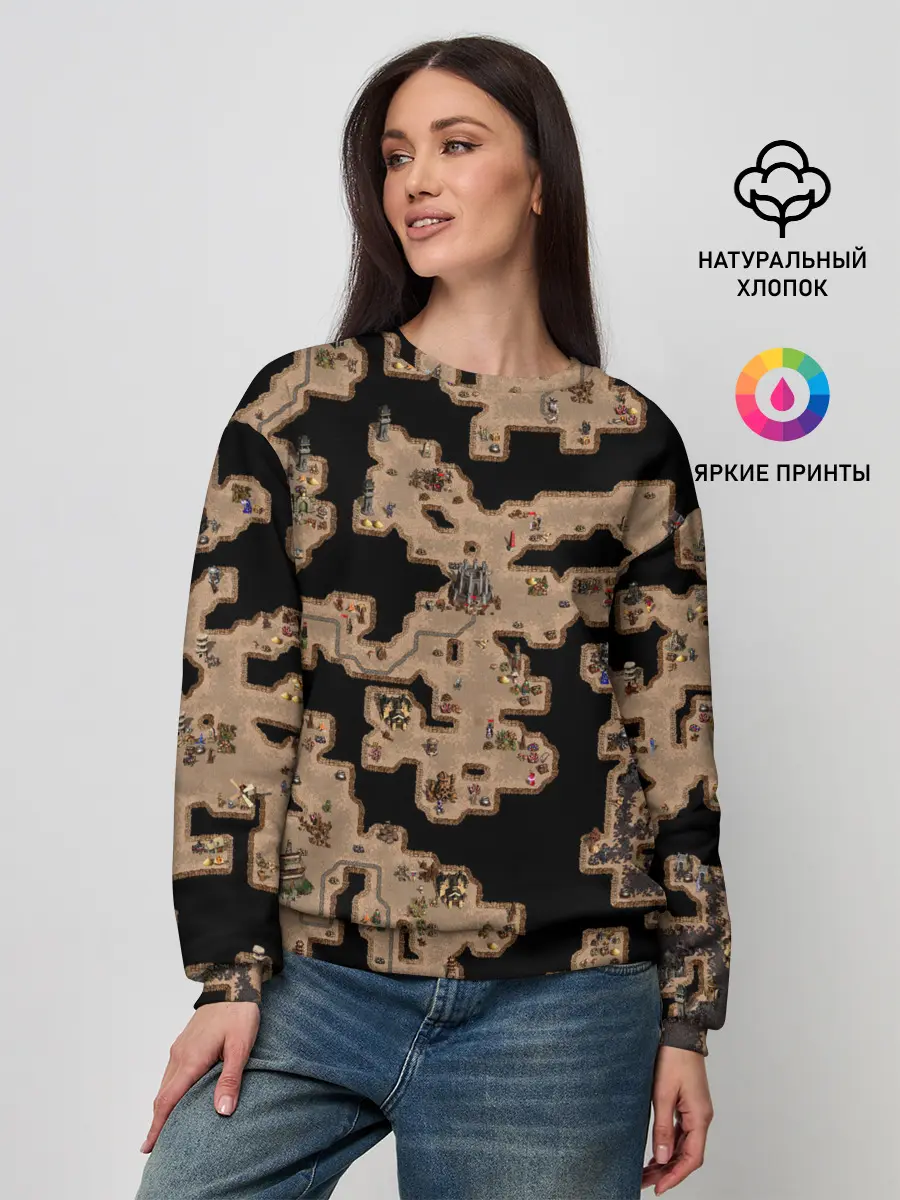 Женский свитшот / Heroes III Dungeon Map