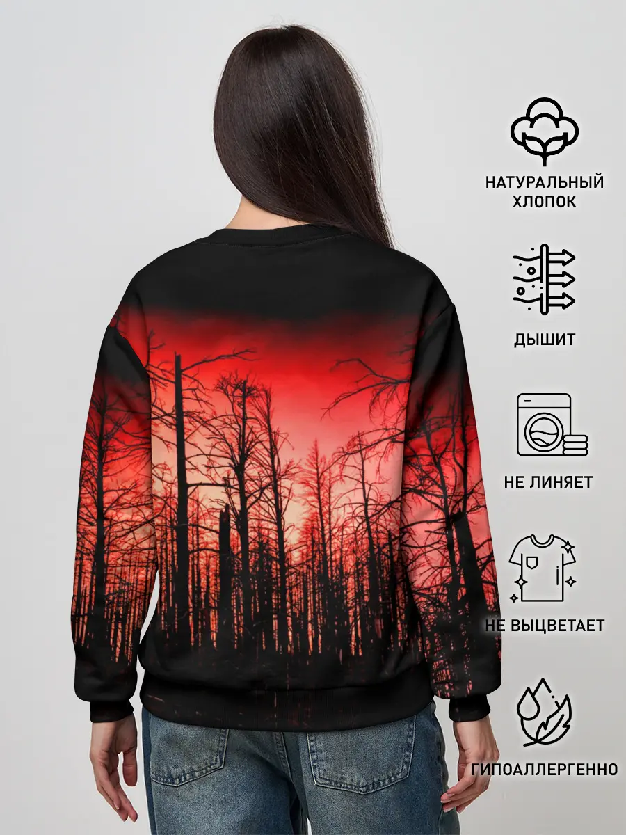 Женский свитшот / Сиреноголовый Кровавый Лес