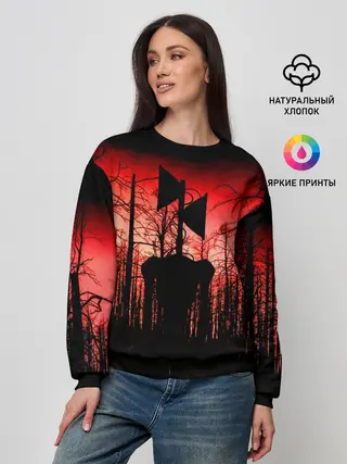Женский свитшот / Сиреноголовый Кровавый Лес
