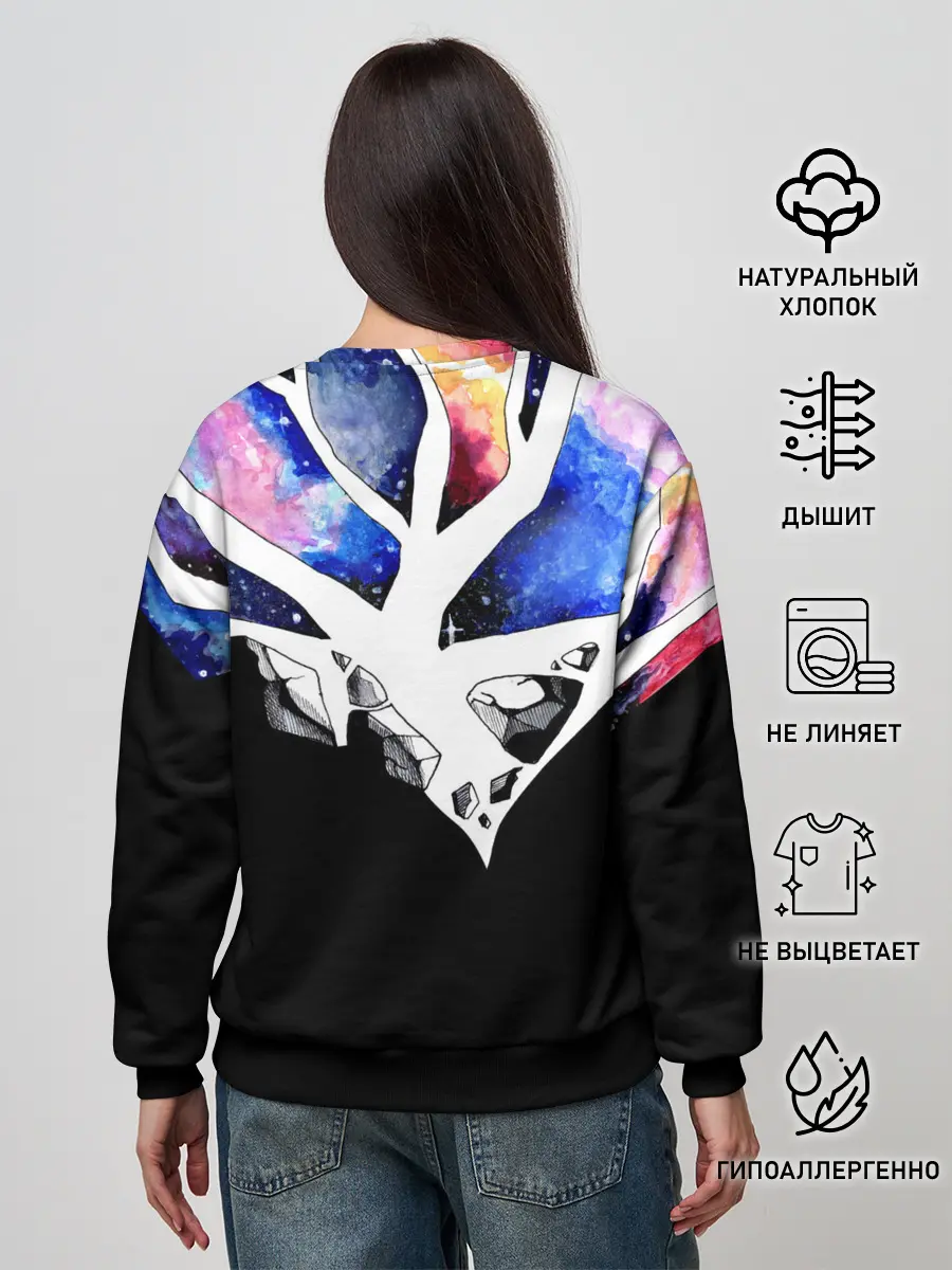 Женский свитшот / Звёздные сердца