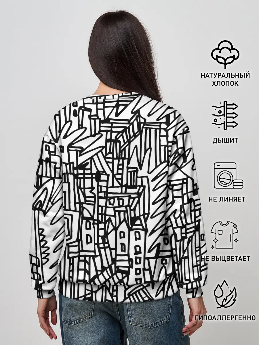 Женский свитшот / Городской скетч