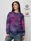 Женский свитшот / Фиолетово-бордовый узор