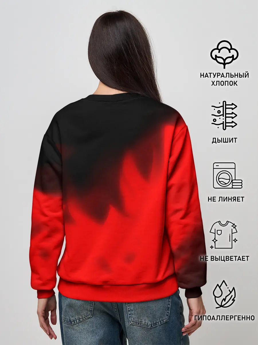 Женский свитшот / Поймет Только Русский - Огонь