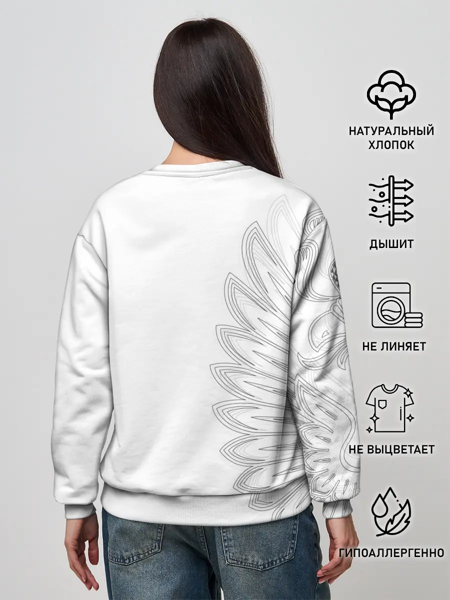 Женский свитшот / Russia | MSKSide Colorless