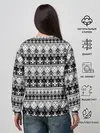 Женский свитшот / Черно-белый орнамент