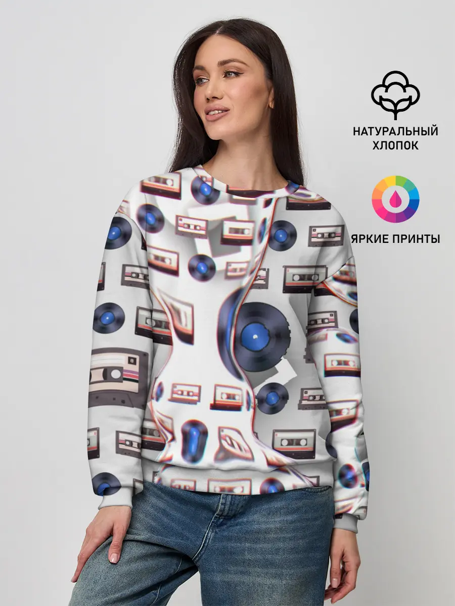 Женский свитшот / дискотека 80