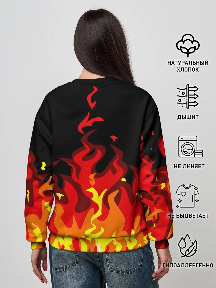 Женский свитшот / AC DC HIGHWAY TO HELL