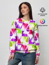 Женский свитшот / Абстрактный яркий узор