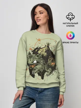 Женский свитшот / Horror Bulbasaur