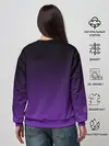 Женский свитшот / Ночной градиент | Фиолетовый