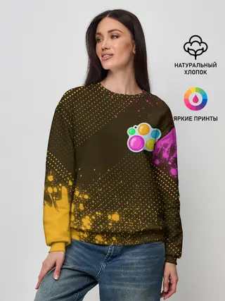 Женский свитшот / Симпл Димпл - Краска