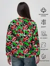Женский свитшот / Абстрактный узор спелая вишня