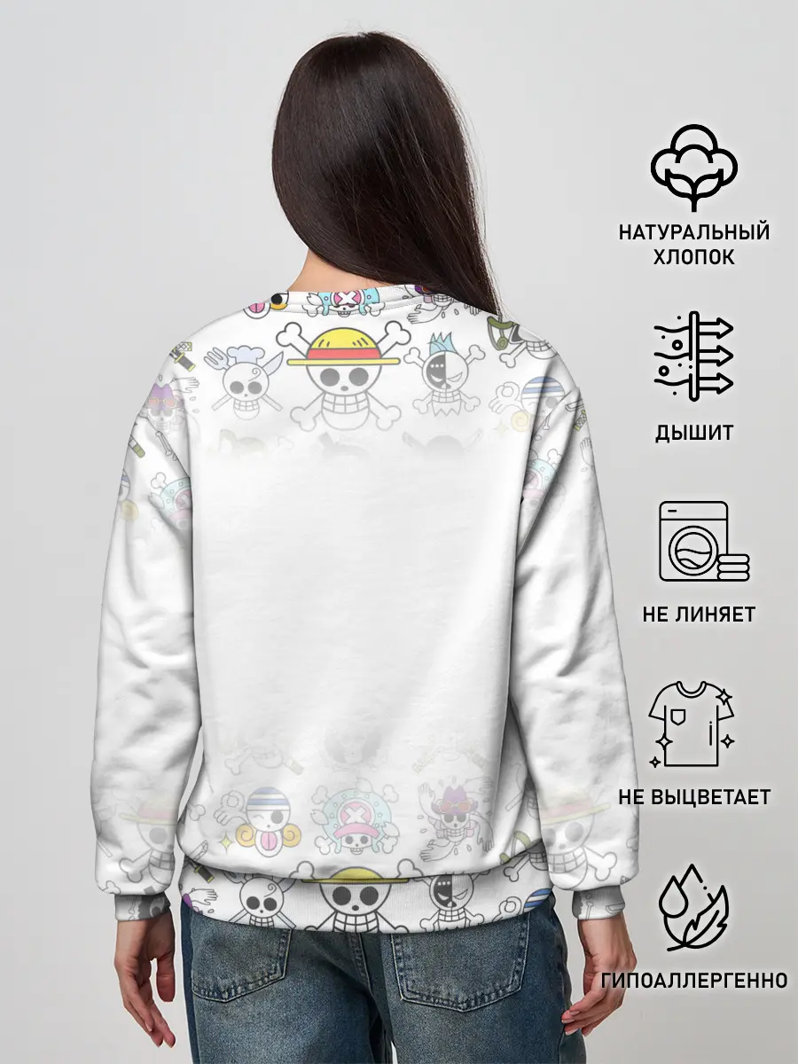 Женский свитшот / One Piece. Большой куш на стиле