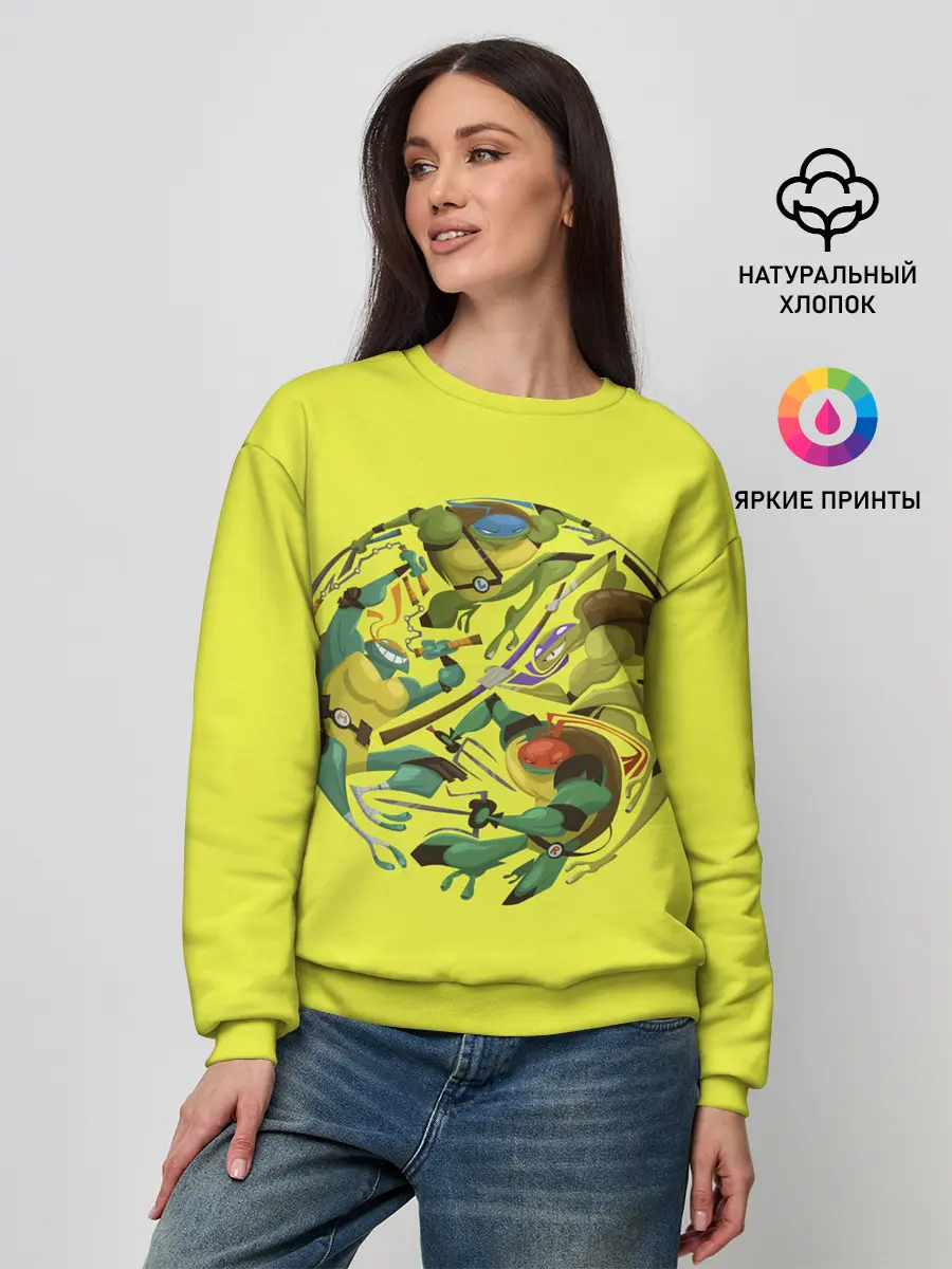 Женский свитшот / Черепашья банда