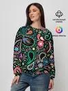 Женский свитшот / Славянские узоры в новом цвете