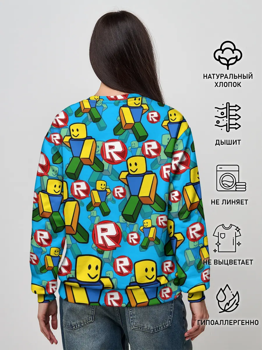 Женский свитшот / ROBLOX / РОБЛОКС / NOOB / НУБ