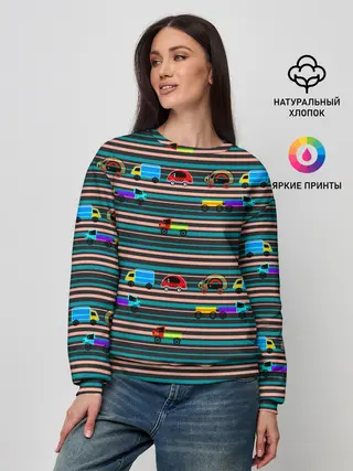Женский свитшот / Детский полосатый узор
