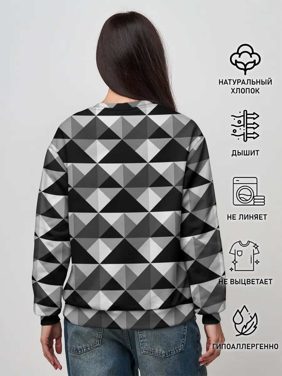Женский свитшот / Современный геометрический