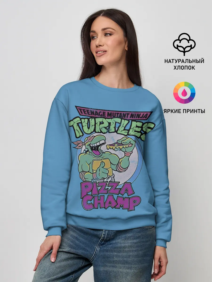 Женский свитшот / Любитель пиццы