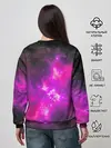 Женский свитшот / Аниме Девушка | Розовый Космос