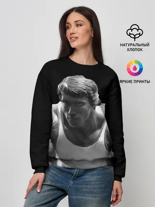 Женский свитшот / Злой Арнольд