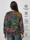 Женский свитшот / Кислотные узоры психоделика