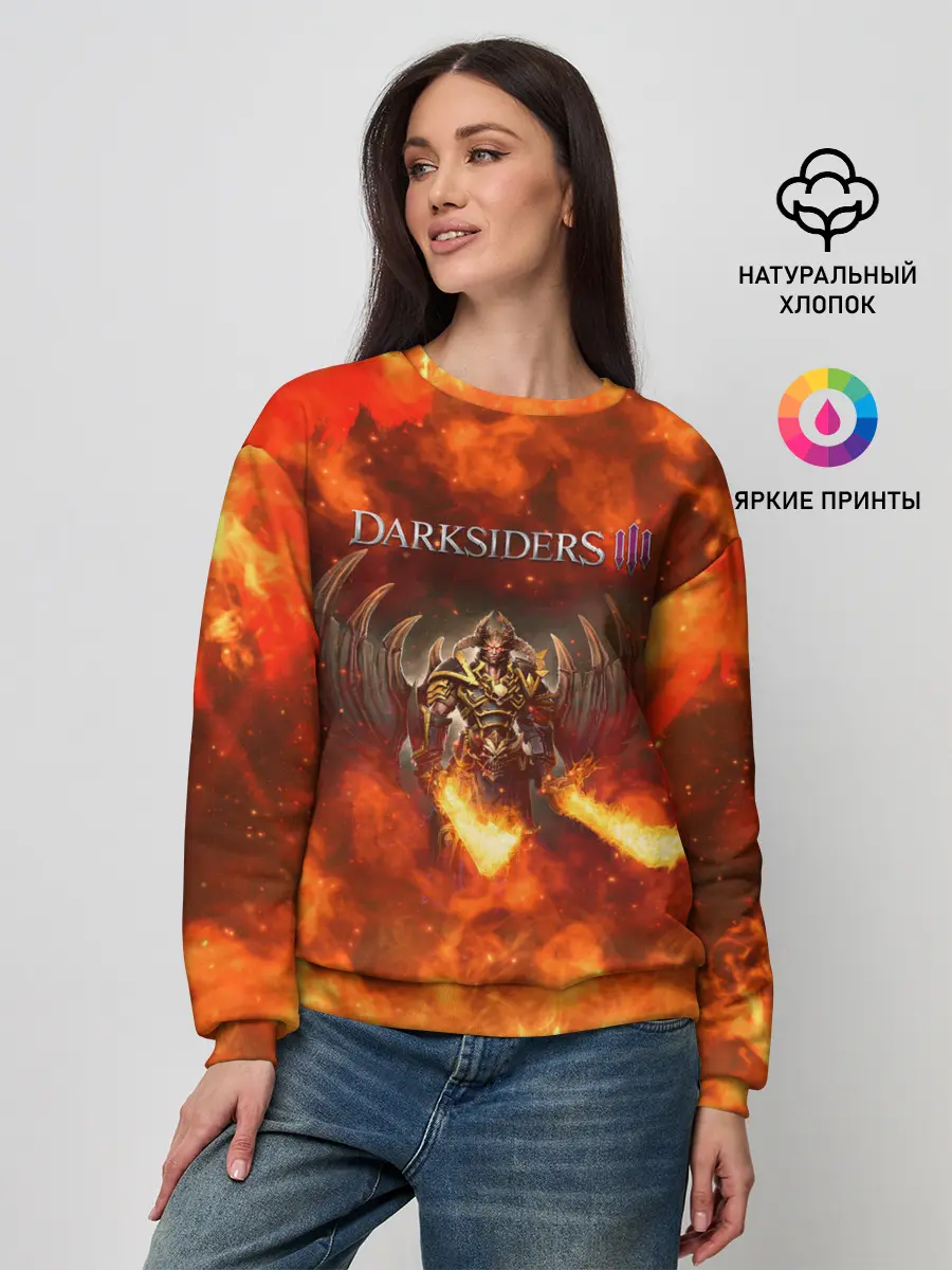 Женский свитшот / Darksiders 3 | Гнев Войны 3