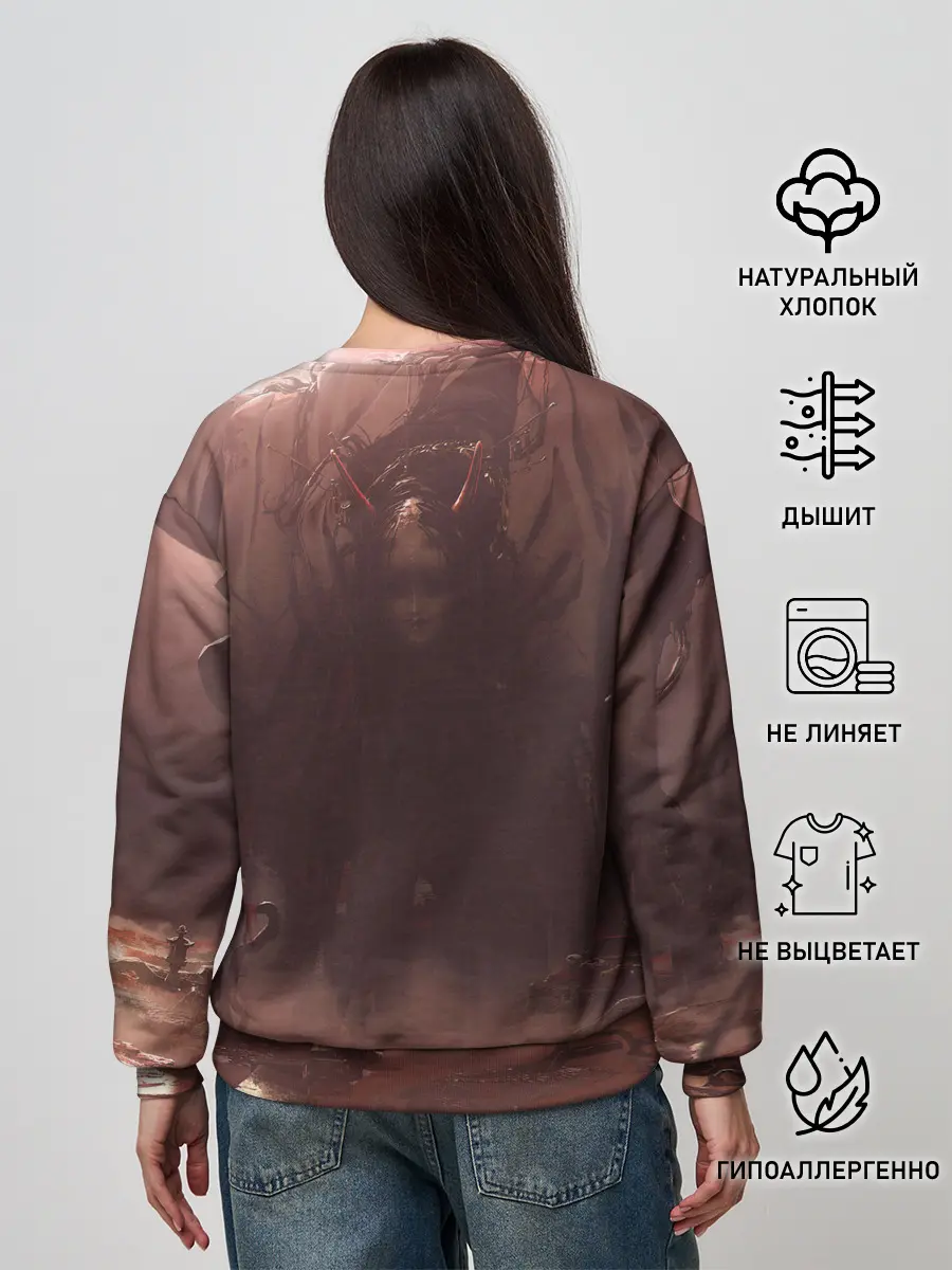 Женский свитшот / Demon Tsushima | Демон