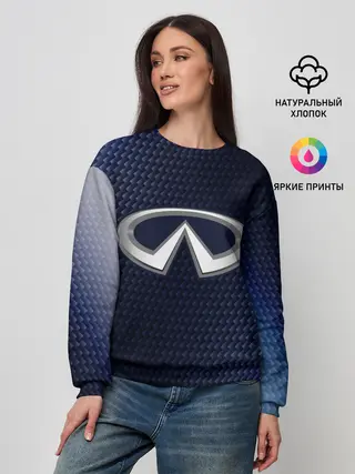 Женский свитшот / Инфинити - Карбон