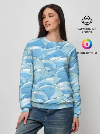 Женский свитшот / О МОЕМ ПЕРЕРОЖДЕНИЕ В СЛИЗЬ