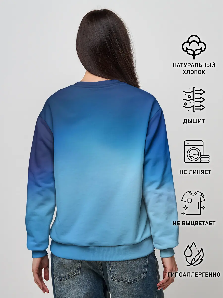 Женский свитшот / Пикник в руках Великана