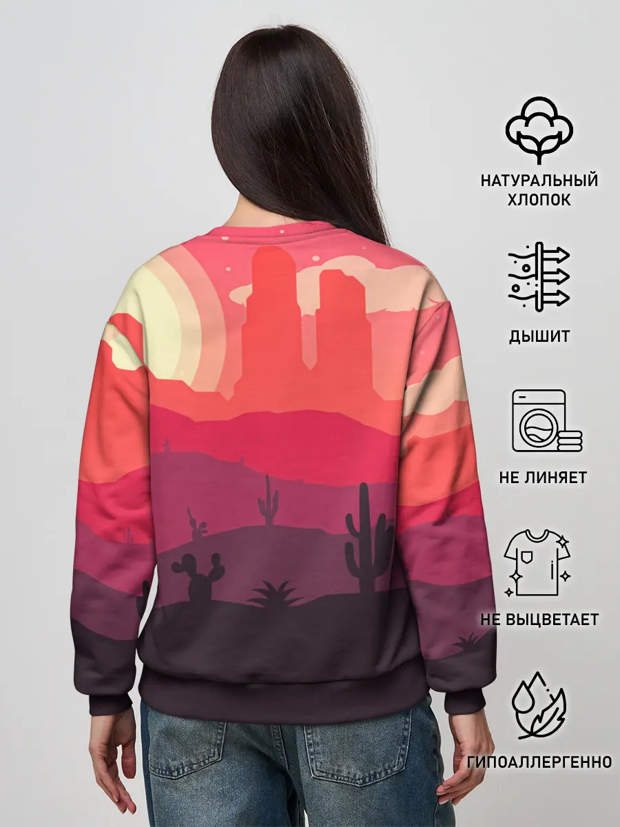 Женский свитшот / Пустыня