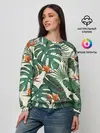 Женский свитшот / Тропический паттерн