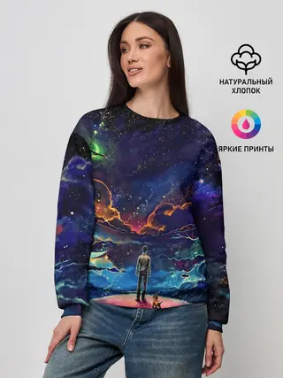 Женский свитшот / Глубокий космос