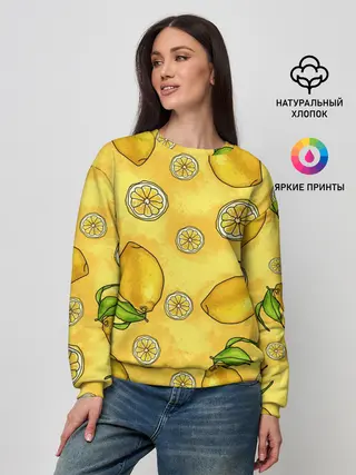 Женский свитшот / Лимончик