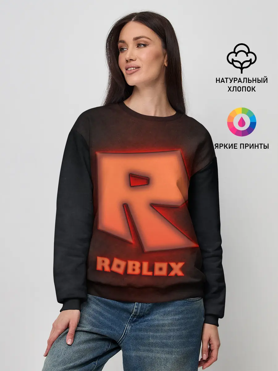 Женский свитшот / ROBLOX NEON RED