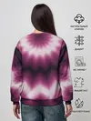 Женский свитшот / Черно-пурпурный калейдоскоп