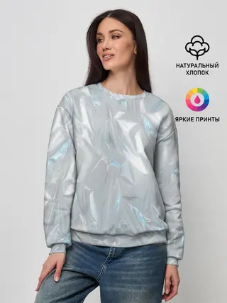 Женский свитшот / Голографическая текстура