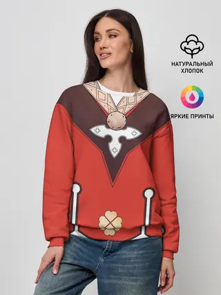 Женский свитшот / КОСТЮМ КЛИ | ГЕНШИН ИМПАКТ