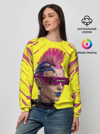 Женский свитшот / CYBERPUNK 2077 | КИБЕРПАНК
