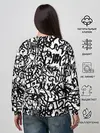 Женский свитшот / Graffiti black on white