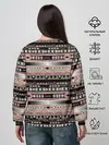 Женский свитшот / Полосатый этнический орнамент