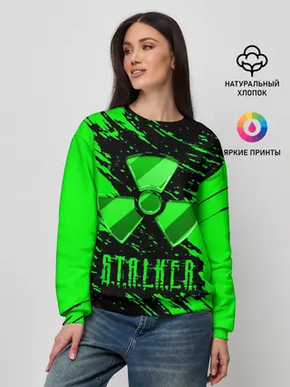 Женский свитшот / S.T.A.L.K.E.R. NEON | СТАЛКЕР