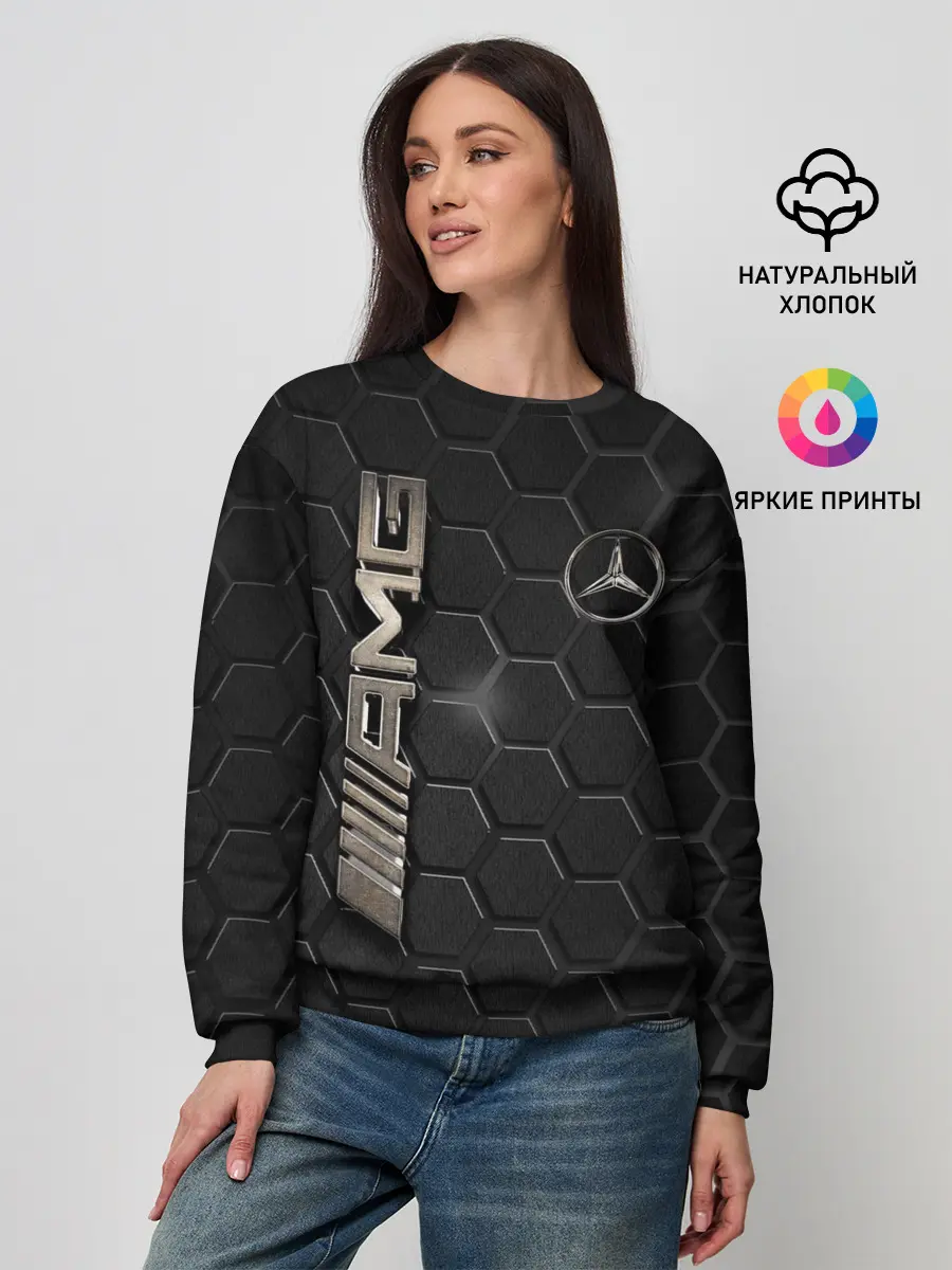 Женский свитшот / MERCEDES LOGO BRONZE