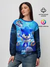 Женский свитшот / SONIC | СИНИЙ ЁЖ