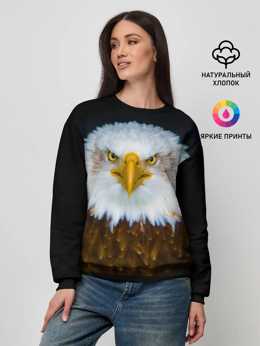 Женский свитшот / Белоголовый орлан
