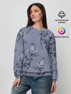 Женский свитшот / Голубые розы