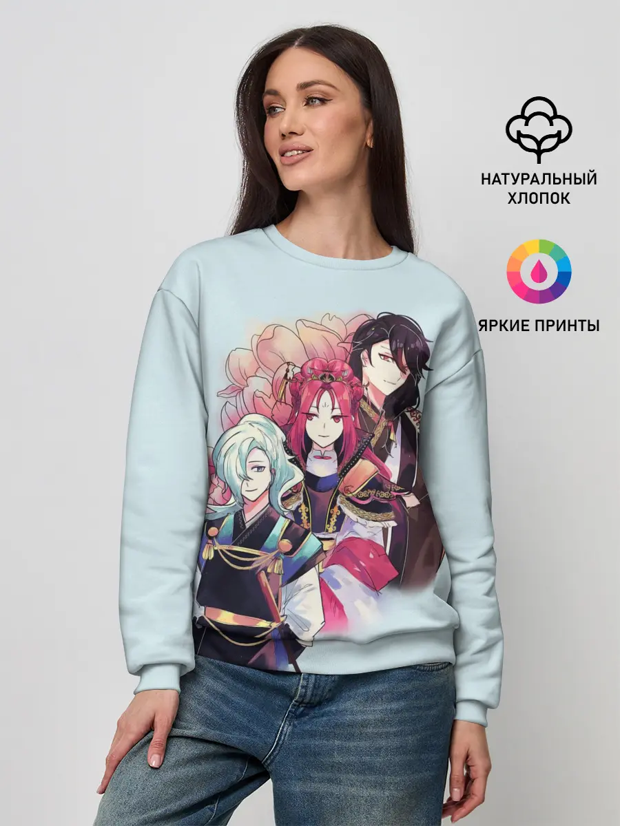 Женский свитшот / Манхва, Облачный цветок